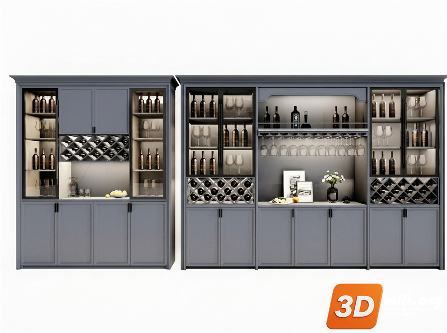 Wine cabinet Skp Files